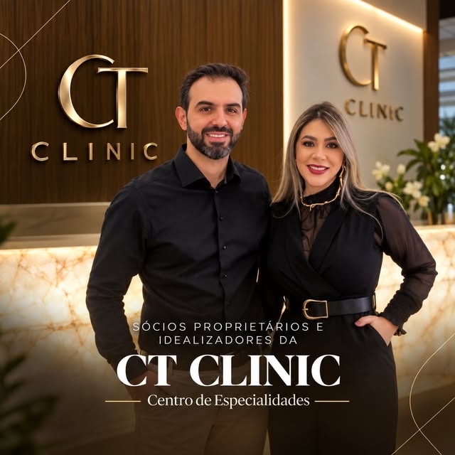 Os idealizadores da CT Clinic, Dr. Raul Casado e Dra. Andrea Tadeu